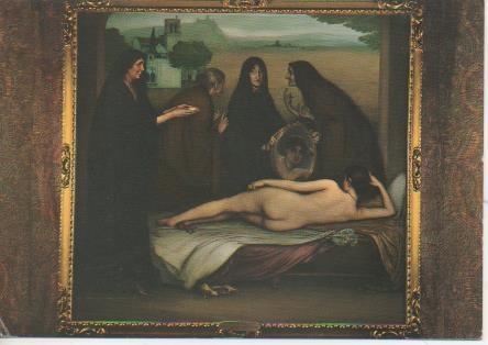 Postal E05699: El Pecado-Museo Julio Romero de Torres. Córdoba <acordeón>