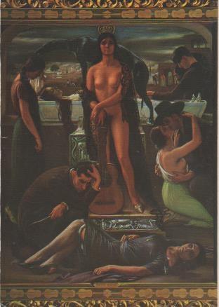 Postal E05701: Cante Hondo-Museo Julio Romero de Torres. Córdoba <acordeón>