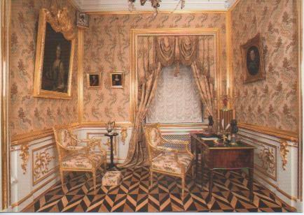 Postal E05703: Peterhof. The Great Palace. The Study <acordeón>