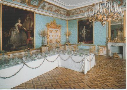 Postal E05710: Petrhof. The Great Palace. The Blue Drawing Room <acordeón>