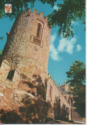 Postal E06049: Palacio de la Cava,al fondo San Juan de los Reyes. Toledo