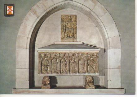 Postal E06053: Catedral. Sarcofag de Cnonge Bernat de Despujol, s. XV. Vich