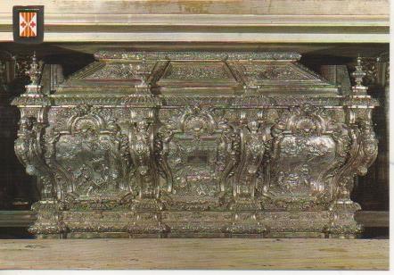 Postal E06055: Sepulcre de Sant Bernat Calvo. Argent repussar.Vich