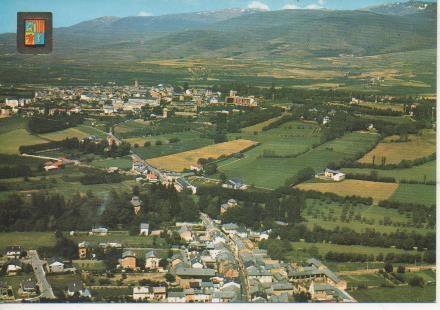 Postal E06006: Bourg-Madame, al fondo Puigcerda. Bourg-Madame