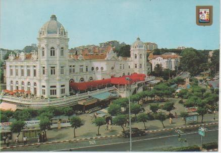 Postal E06098: Plaza de Italia y Casino-Santander. Cantbria