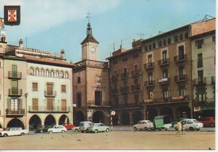 Postal E06060: Plaça Major i Ajuntament.Vic