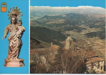 Postal E05908: Virgen de la Salud y Santuario. San Feliu de Pallarols.Gerona