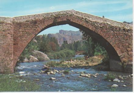 Postal E05983: Puente sobre el río Irega (Viguera). Logroño