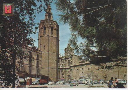 Postal E05965: Miguelete y Catedral. Valencia
