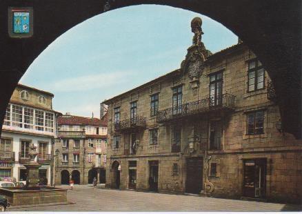 Postal E05935: Plaza del Toral.Santiago de Compostela