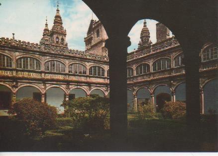 Postal E05937: colegio de Fonseca.Claustro.Santiago de Compostela