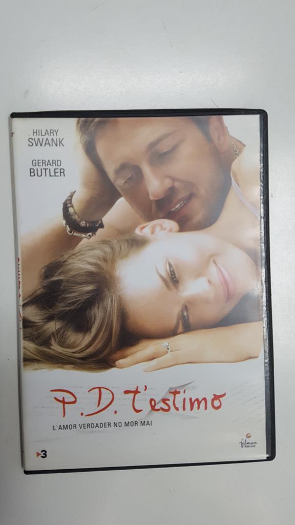 DVD pelicula: P.D. t'estimo, l'amor verdader no mor mai. Con Hilary Swank y Gerard Butler