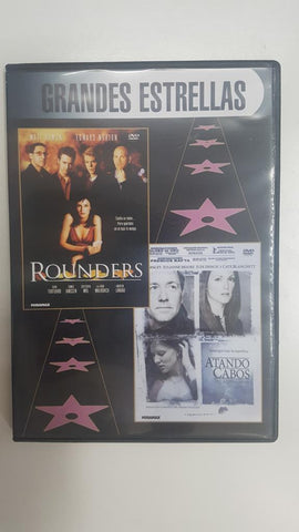 DVD pelicula: Grandes Estrellas. Incluye las peliculas Rounders y Atando Cabos (en 1 DVD)