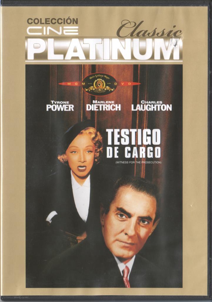 DVD: Testigo de cargo. Cine Platinum Classic