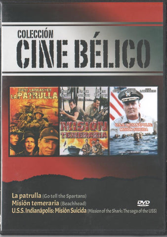 DVD: La Patrulla / Mision Temeraria / U.S.S. Indianapolis: Mision Suicida. Coleccion Cine Belico