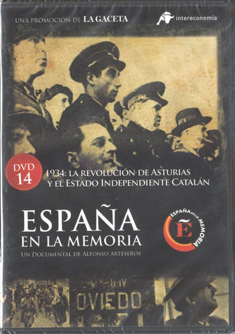 DVD: España en la memoria 14: 1934: La revolucion de Asturias y el estado independiente catalan