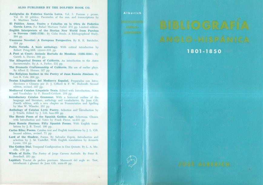 Bibliografia Anglo-Hispanica 1801-1850