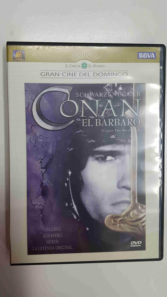 DVD pelicula: Conan el Barbaro. El cine de El Mundo. Gran Cine de Domingo. Dirigida por John Milius