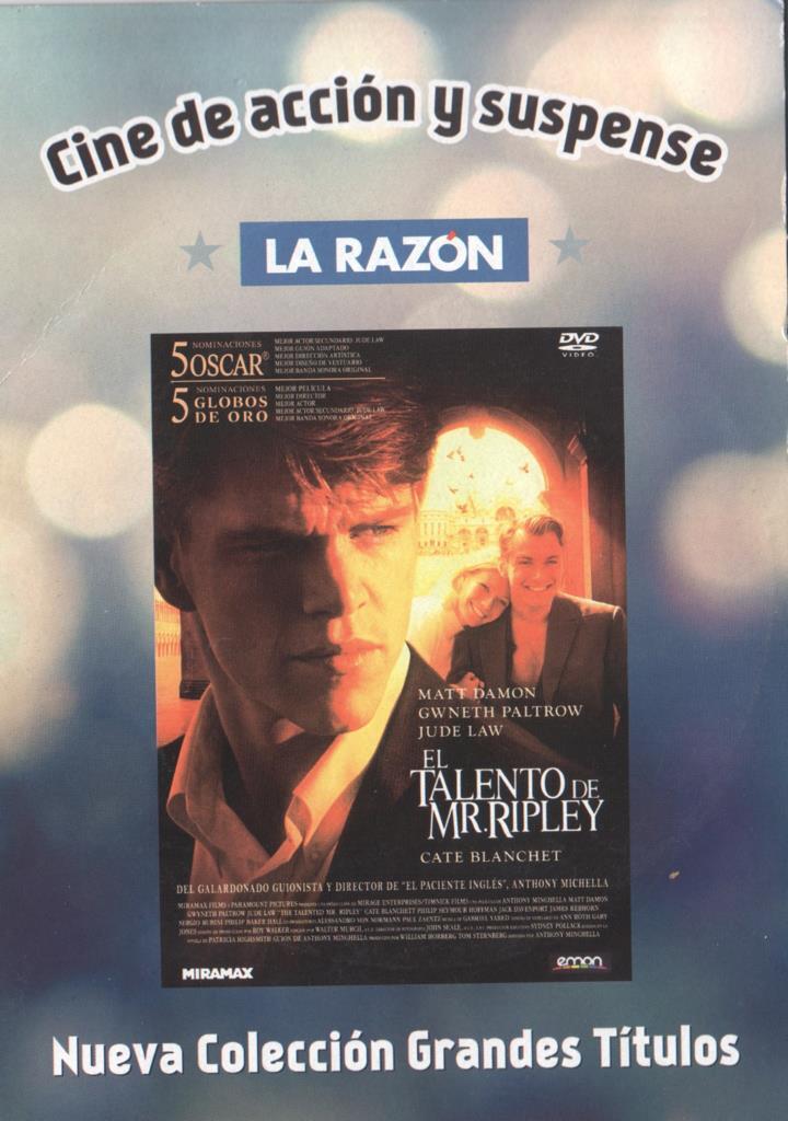 DVD: El talento de Mr. Ripley 
