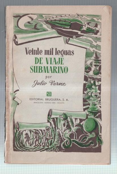 Comic: Veinte mil leguas de viaje submarino, 64 paginas, dibujos de Julio Vivas