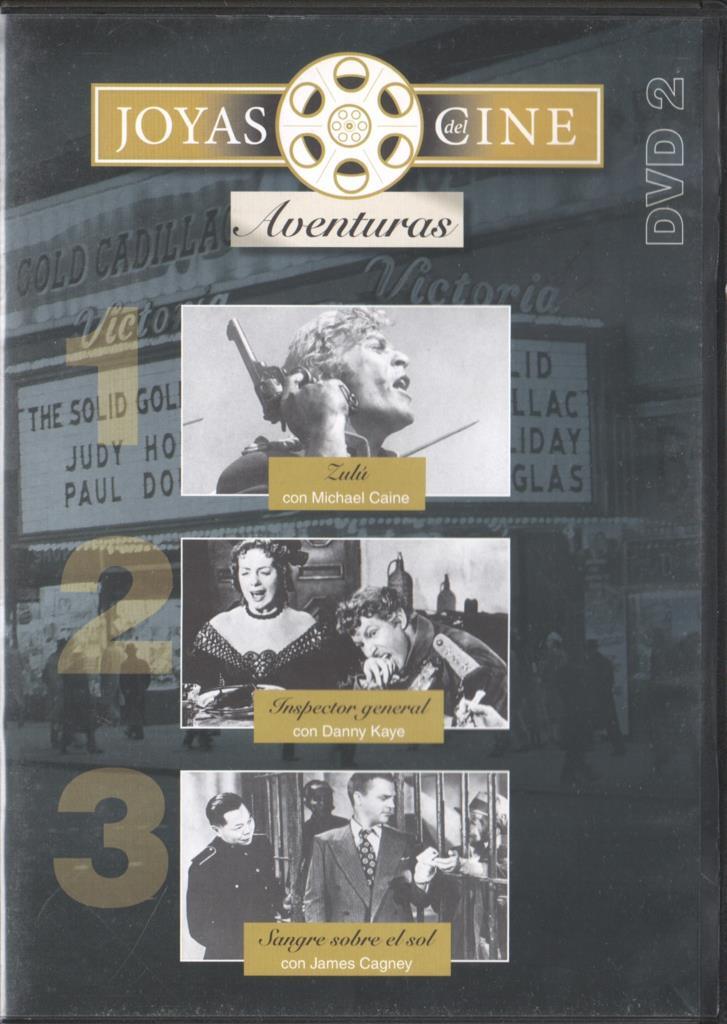 DVD: Zulú / Inspector general / Sangre sobre el sol. Coleccion joyas del cine DVD 2