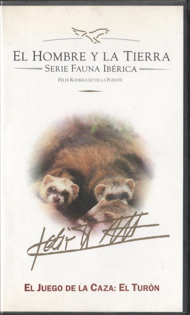 VHS: El hombre y la tierra - Serie Fauna iberica: El juego de la caza: El turon