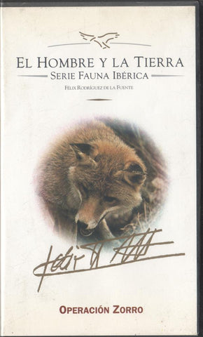VHS: El hombre y la tierra - Serie Fauna iberica: Operación Zorro