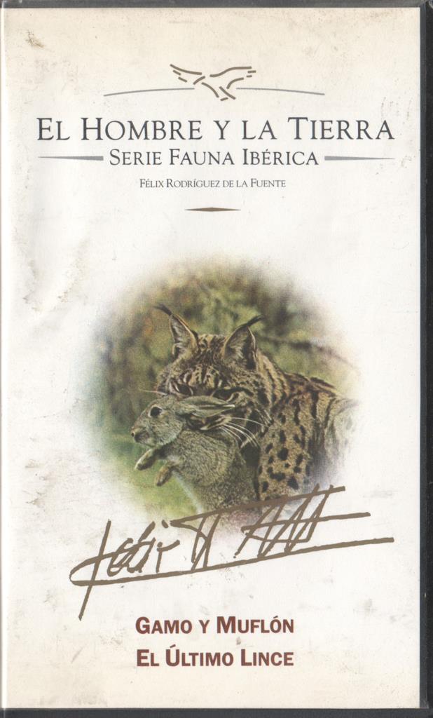 VHS: El hombre y la tierra - Serie Fauna iberica: Gamo y Muflón / El ultimo lince
