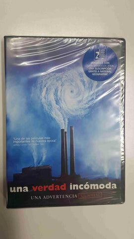 DVD pelicula: Una verdad incomoda. Dirigida por Davis Guggenheim