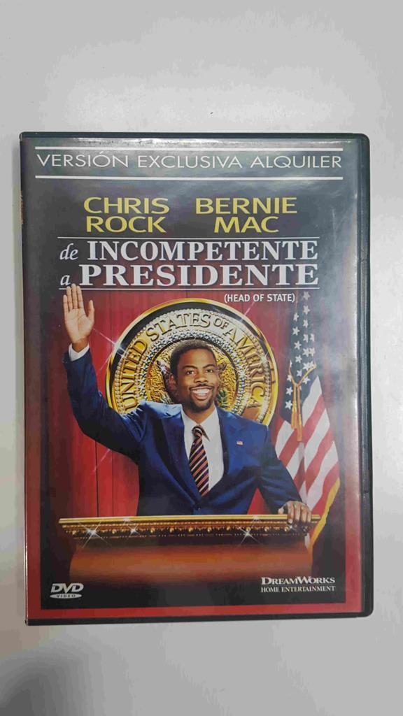 DVD pelicula: De incompetente a presidente (Head of state). Dirigida por Chris Rock