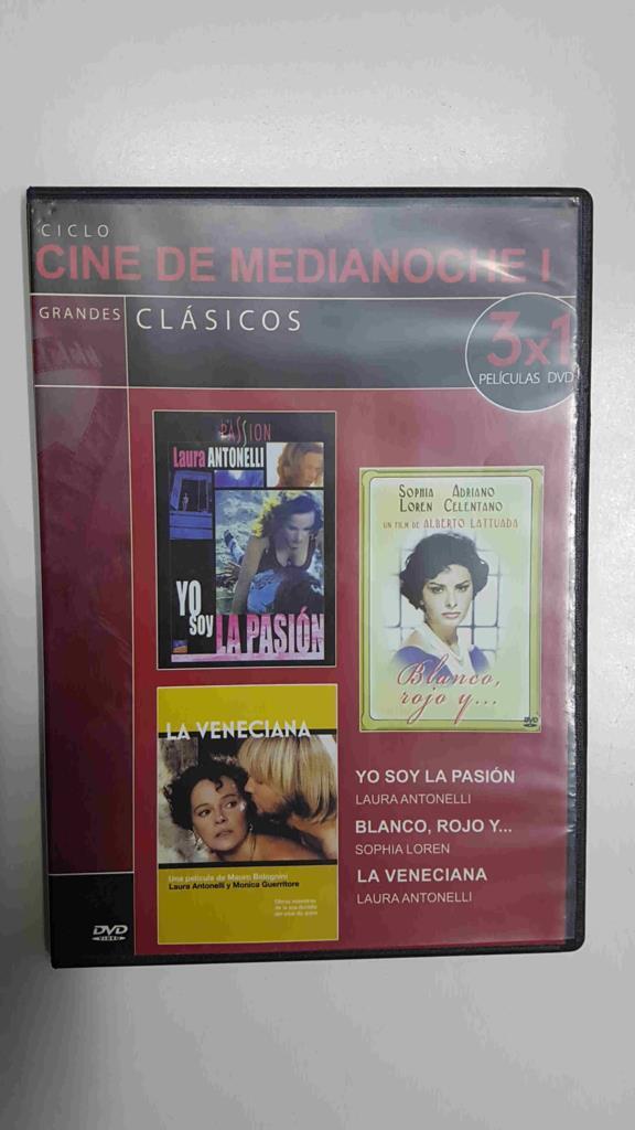 DVD 3 peliculas: Coleccion Grandes Clasicos. Ciclo de Medianoche 1 - Yo soy la pasion, Blanco rojo y ..., La Veneciana (todo en 1 DVD)