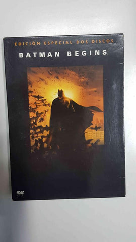 DVD pelicula: Batman Begins. Edición especial dos discos. Dirigido por Christopher Nolan
