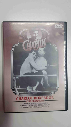 DVD: Charlot boxeador (the champion). Los clasicos inmortales de Chaplin. Carmen, Charlot señorita bien, Charlot en la playa