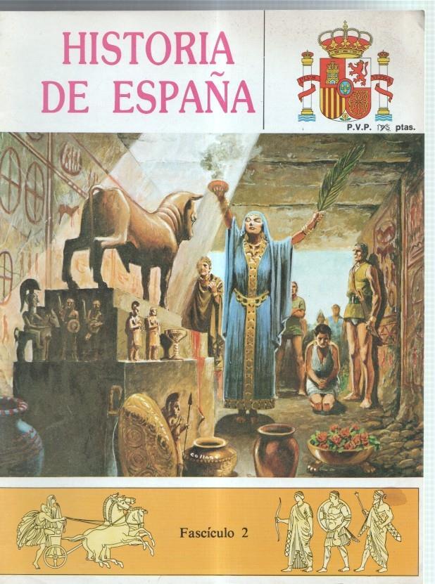 Historia de España en comic fasciculo numero 2 (trasera dibujo castillo de la Mota)