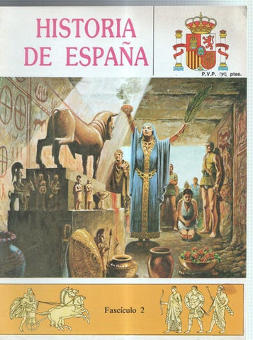 Historia de España en comic fasciculo numero 2 (trasera dibujo castillo de la Mota)