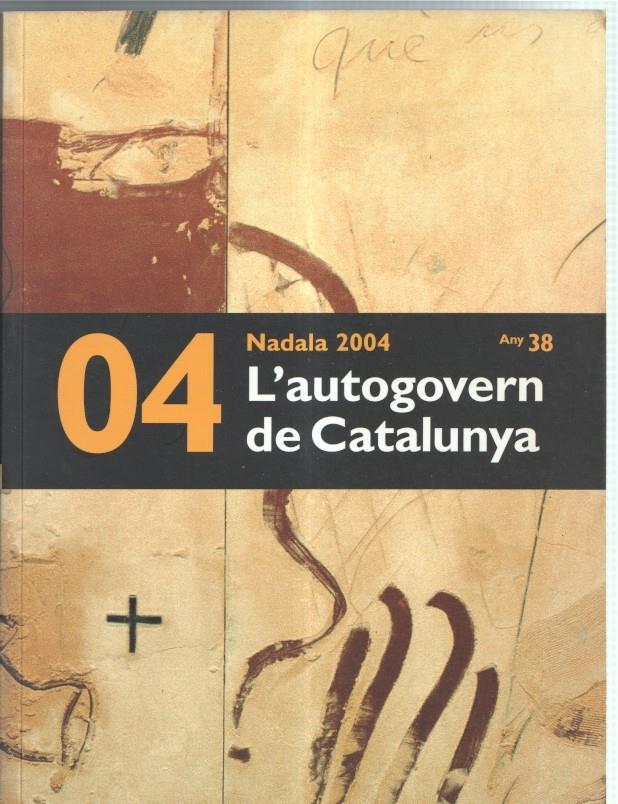 Nadala 2004: l'autogovern de catalunya: la generalitat medieval, moderna
