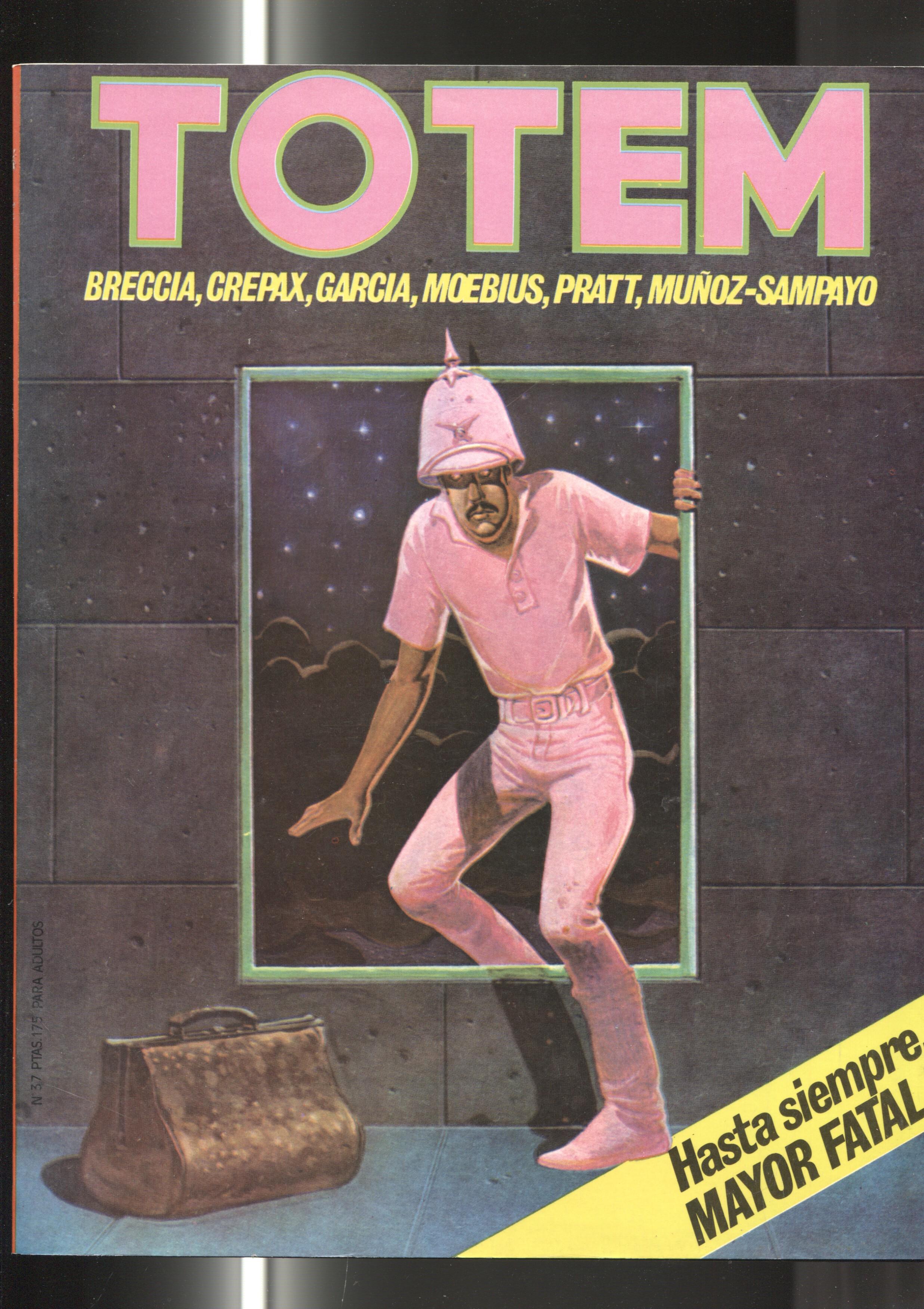 Totem revista numero 37: Hasta siempre Mayor Fatal de Moebius-Nike de servais