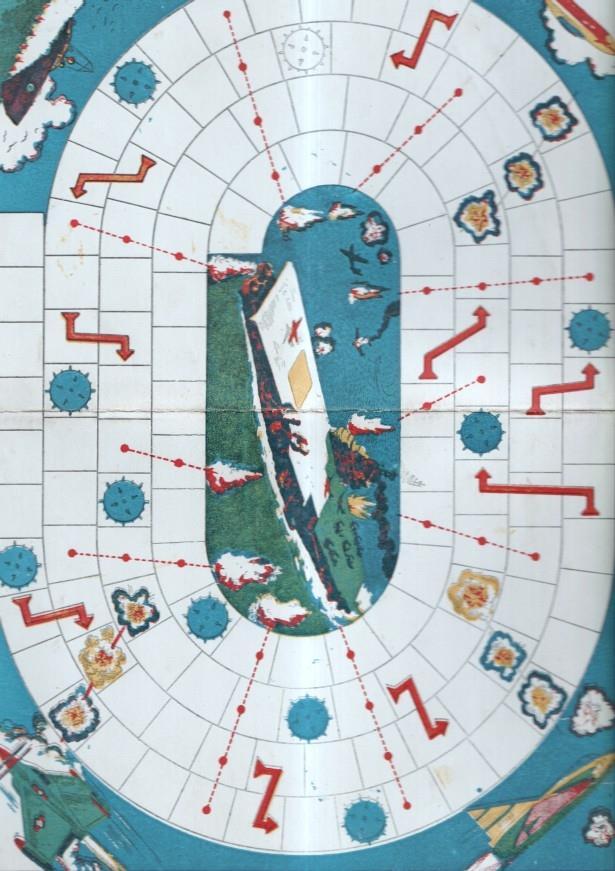 Juegos Geyper: tablero juego El Portaaviones , dibujos de Karpa (autor de Jaimito)