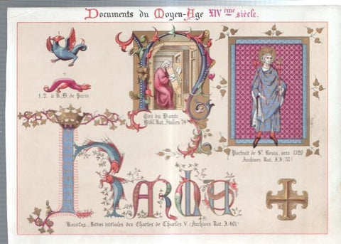 Documents du Moye-Age XIV eme siecle, numerada atras 4