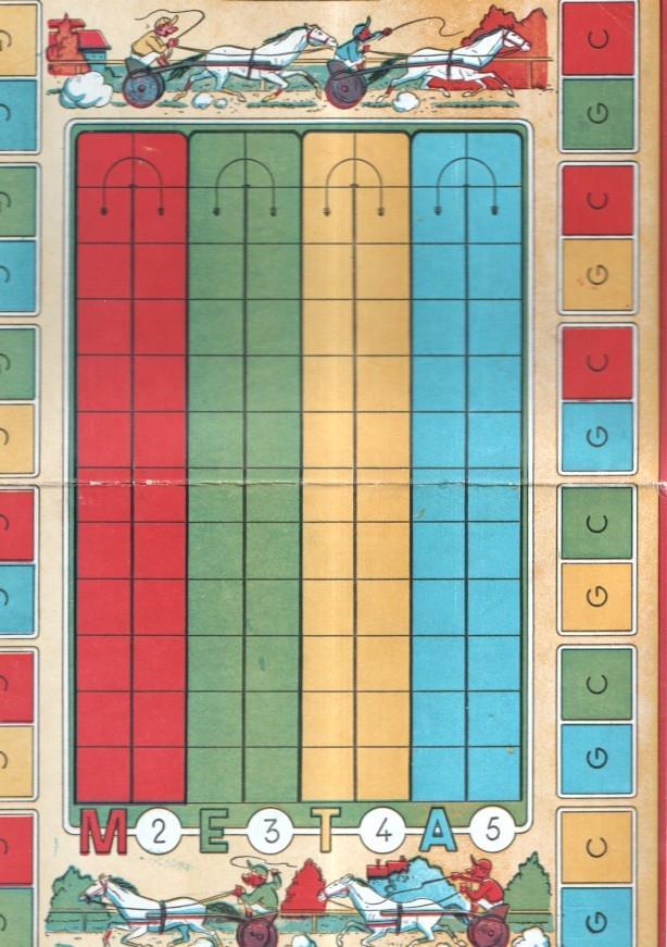 Juegos Geyper: tablero juego de las quinielas , dibujos de Karpa (autor de Jaimito)