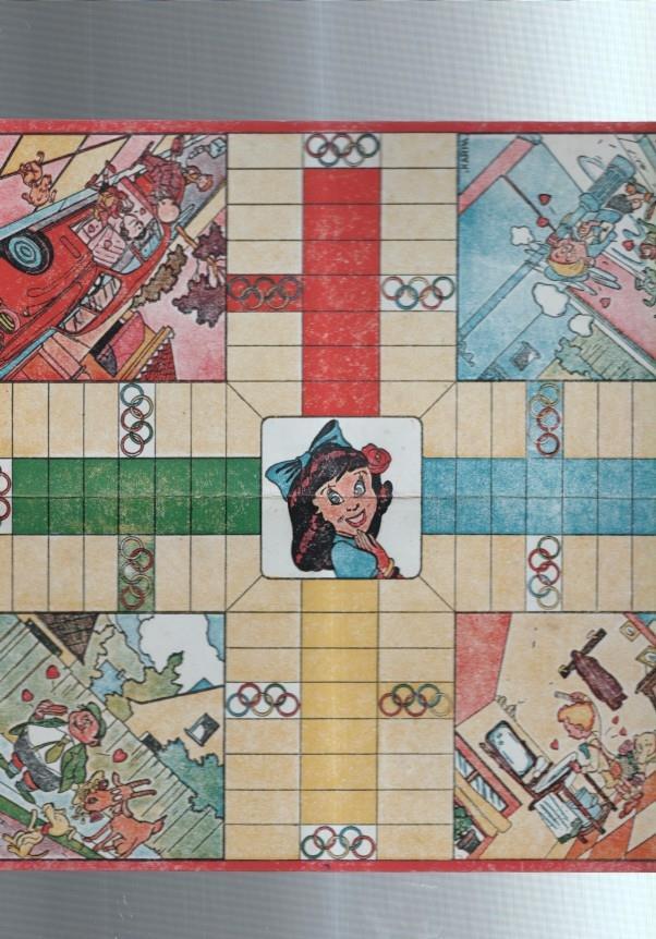 Juegos Geyper: tablero juego de parchis , dibujos de Karpa (autor de Jaimito)