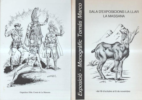 Diptico exposicion Tomas Marco en la Massana-Andorra