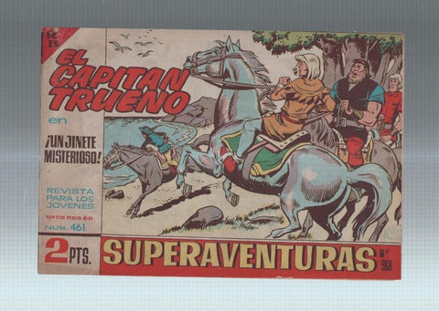 El Capitan Trueno original numero 461: Un jinete misterioso (numerado 2 en trasera)