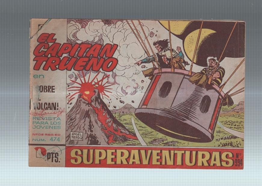 El Capitan Trueno original numero 474: Sobre el volcan (numerado 2 en trasera)
