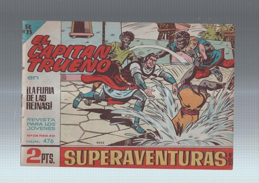 El Capitan Trueno original numero 476: La furia de las reinas (numerado 2 en trasera)