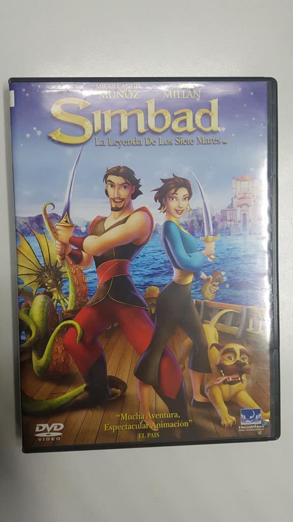 DVD: Simbad la leyenda de los Siete Mares. Dirigida por Tim Johnson