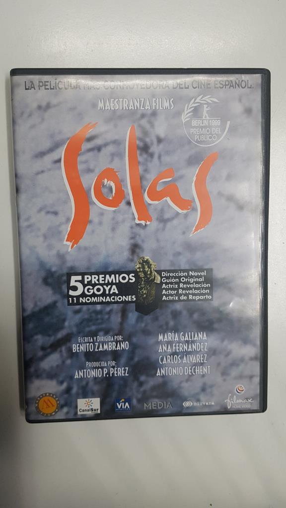 DVD pelicula: Solas (1999). Escrita y dirigida por Antonio P. Perez