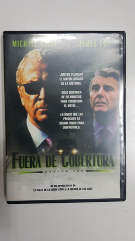 DVD pelicula: Fuera de cobertura (Shadow Run). Reparto: Michael Caine, James Fox