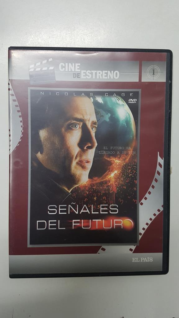 DVD pelicula: Señales del futuro. Cine de Estreno 1. Dirigida por Alex Proyas, reparto: Nicolas Cage, Rose Byrne entre otros.