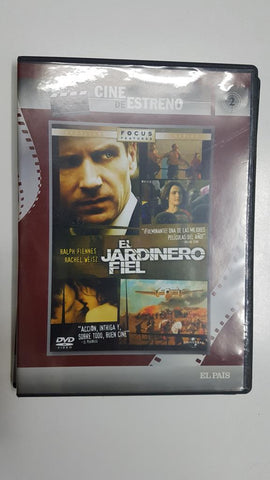 DVD pelicula: El jardinero fiel. Cine de Estreno 2. Dirigida por Fernando Meirelles, reparto: Ralph Fiennes, Rachel Weisz entre otros.